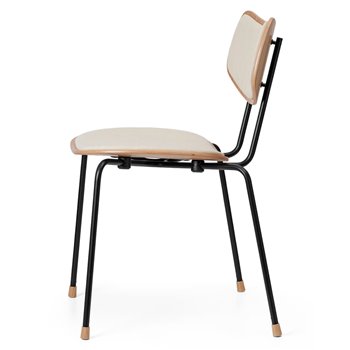 Silla Vega VLA26P Carl Hansen and Son - Roble barniz Acero negro Tapiz Mood 01104