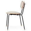 Silla Vega VLA26P Carl Hansen and Son - Roble barniz Acero negro Tapiz Mood 01104