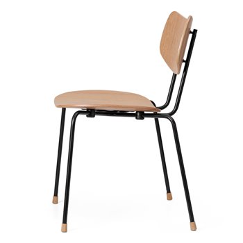 Silla Vega VLA26T Carl Hansen and Son - Roble barniz Acero negro