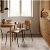Silla Vega VLA26T Carl Hansen and Son - Roble barniz Acero negro