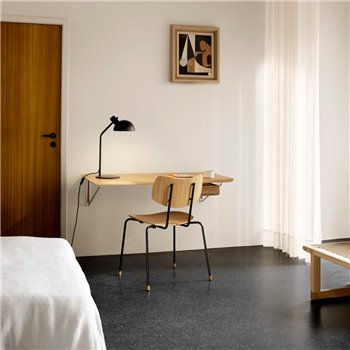 Silla Vega VLA26T Carl Hansen and Son - Roble barniz Acero negro
