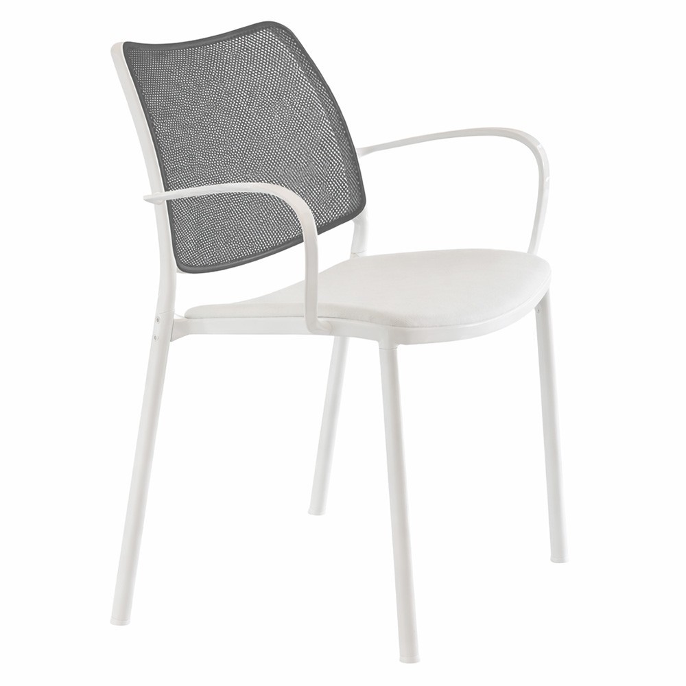 Sillón Gas Blanco Tapizado Red Stua