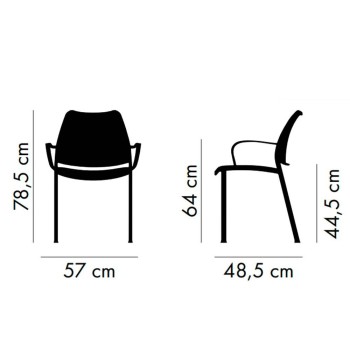 Sillón Gas Blanco Tapizado Red Stua