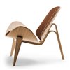 Butaca Shell CH07 Piel Carl Hansen and Son - Roble aceite/Leather Thor 307