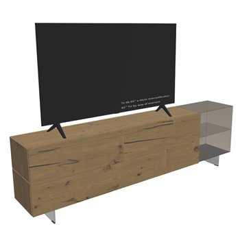 Mueble TV 36e8 Glass Wildwood Lago