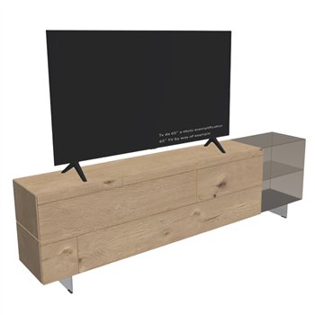 Mueble TV 36e8 Glass Wildwood Lago
