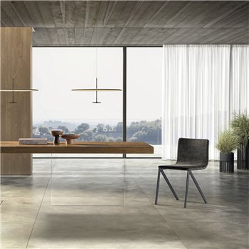 Silla Mezz’aria tapizado liso Lago
