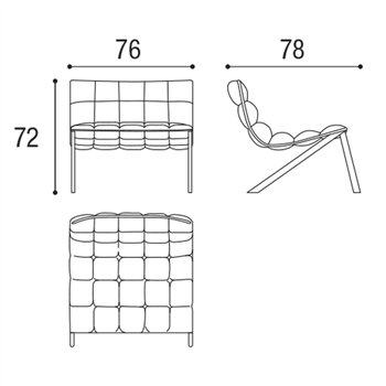 Sillón Mezz’aria metal Lago
