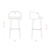 Taburete Blur madera respaldo Doos