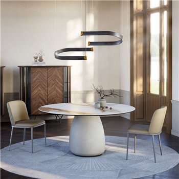 Mesa Botero Keramik Round Cattelan Italia