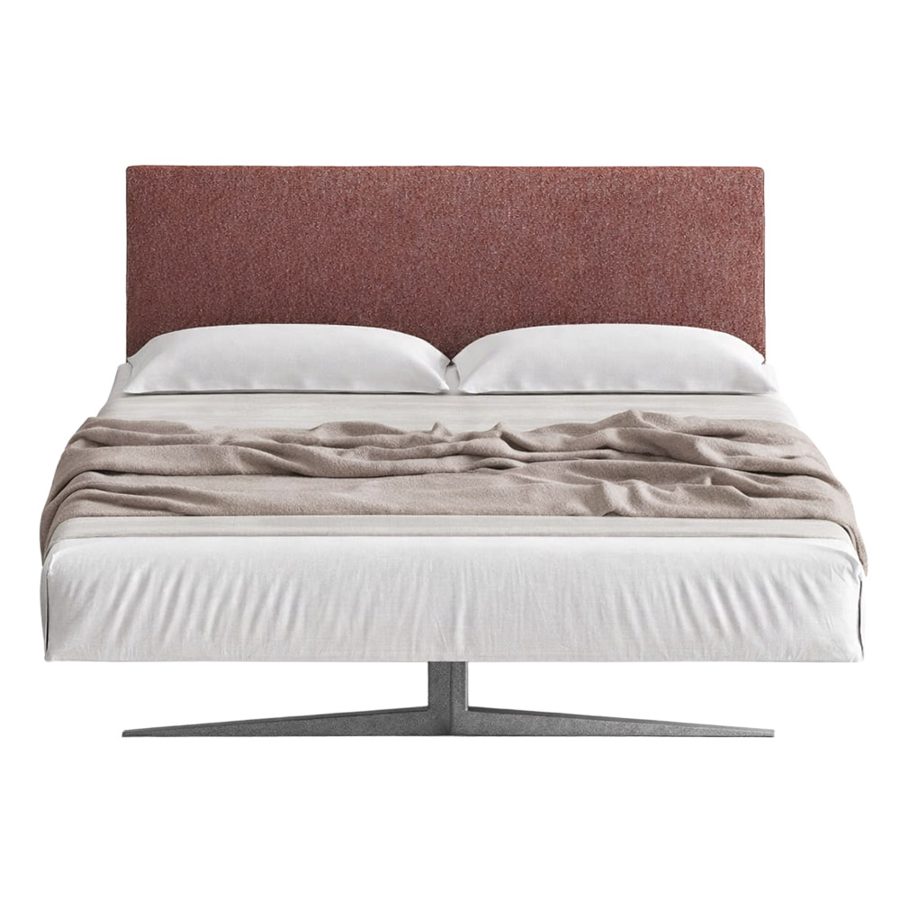 Cama matrimonio Steel tapizado Lago