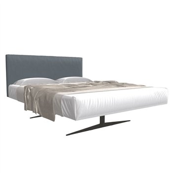 Cama matrimonio Steel tapizado Lago
