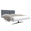 Cama matrimonio Steel tapizado Lago