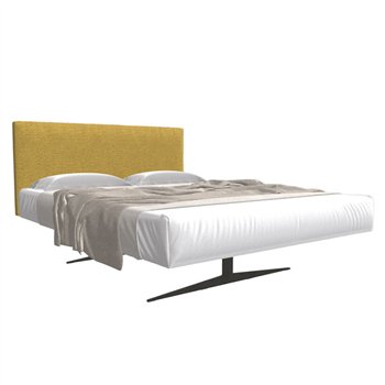 Cama matrimonio Steel tapizado Lago