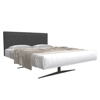 Cama matrimonio Steel tapizado Lago