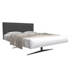 Cama matrimonio Steel tapizado Lago