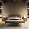 Cama matrimonio Steel tapizado Lago