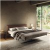 Cama matrimonio Steel tapizado Lago