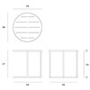 Mesa auxiliar Tray Outdoor Ethnicraft