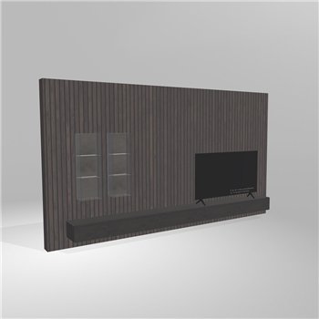 Mueble TV 36e8 con vitrinas Lago