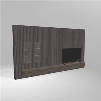 Mueble TV 36e8 con vitrinas Lago