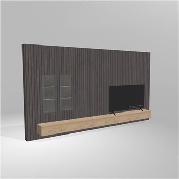 Mueble TV 36e8 con vitrinas Lago