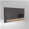 Mueble TV 36e8 con vitrinas Lago