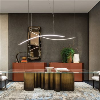 Mesa Papel 3.5 cristal Cattelan Italia