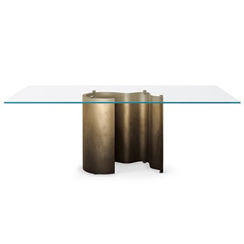 Mesa Papelito cristal Cattelan Italia