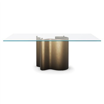 Mesa Papelito cristal Cattelan Italia
