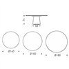 Mesa Rado Wood Round Cattelan Italia