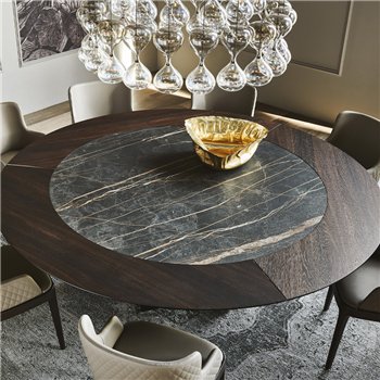 Mesa Skorpio Ker-Wood Round Cattelan Italia
