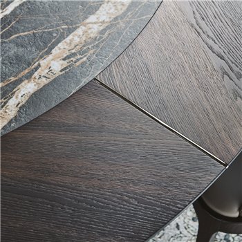 Mesa Skorpio Ker-Wood Round Cattelan Italia