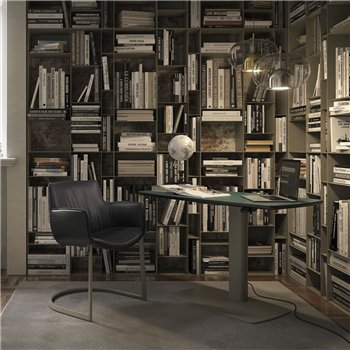 Escritorio Runner Leather Cattelan Italia