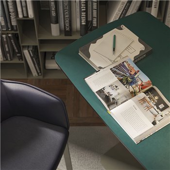 Escritorio Runner Leather Cattelan Italia