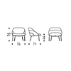 Sillón Camilla Lounge ML Cattelan Italia