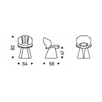 Silla Dafne Cattelan Italia