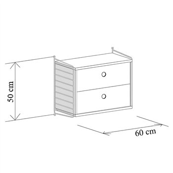 Mesita de noche Dormitorio A String Furniture