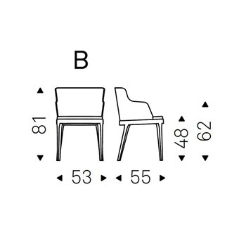 Silla Magda Brazos Cattelan Italia