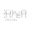 Silla Norma ML Brazos Cattelan Italia