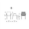 Silla Norma ML Couture Brazos Cattelan Italia