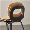Silla madera Halo Metal 4 patas Blasco&Vila