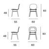 Silla tapizada Halo Wood 4 patas Blasco&Vila