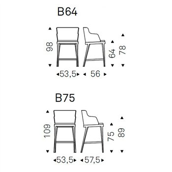 Taburete Magda Brazos Cattelan Italia
