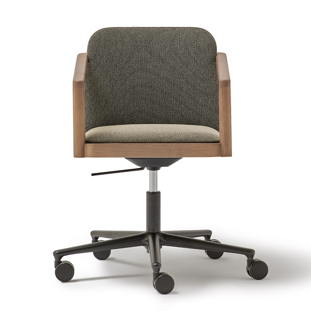 Sillón Urmus madera base 5 ruedas Blasco&Vila