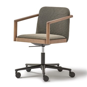 Sillón Urmus madera base 5 ruedas Blasco&Vila