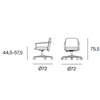 Sillón Urmus madera base 5 ruedas Blasco&Vila