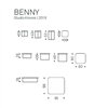 Mesa auxiliar Benny Cattelan Italia