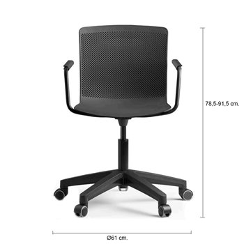 Sillón Glove giratorio con base gas Forma5 