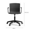 Sillón Glove giratorio con base gas Forma5 